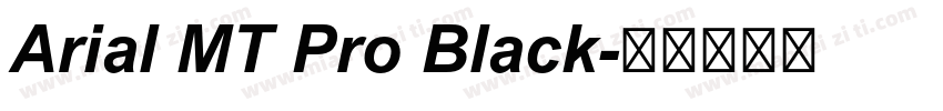 Arial MT Pro Black字体转换